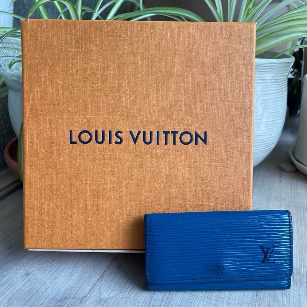 Louis Vuitton Blue Epi Leather Keyholder Keychain - image 1