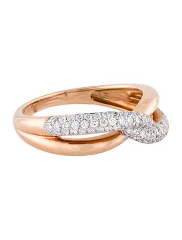 Ring Rhodium-Plated 18K White Gold & 18K Rose Gold - image 1