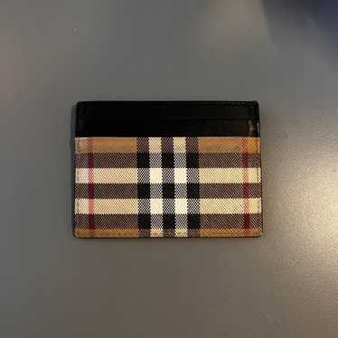 Genuine Burberry Vintage and Leather Card Case Arc