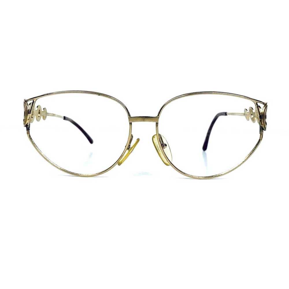 VTG Christian Dior Gold Metal Glasses - image 1