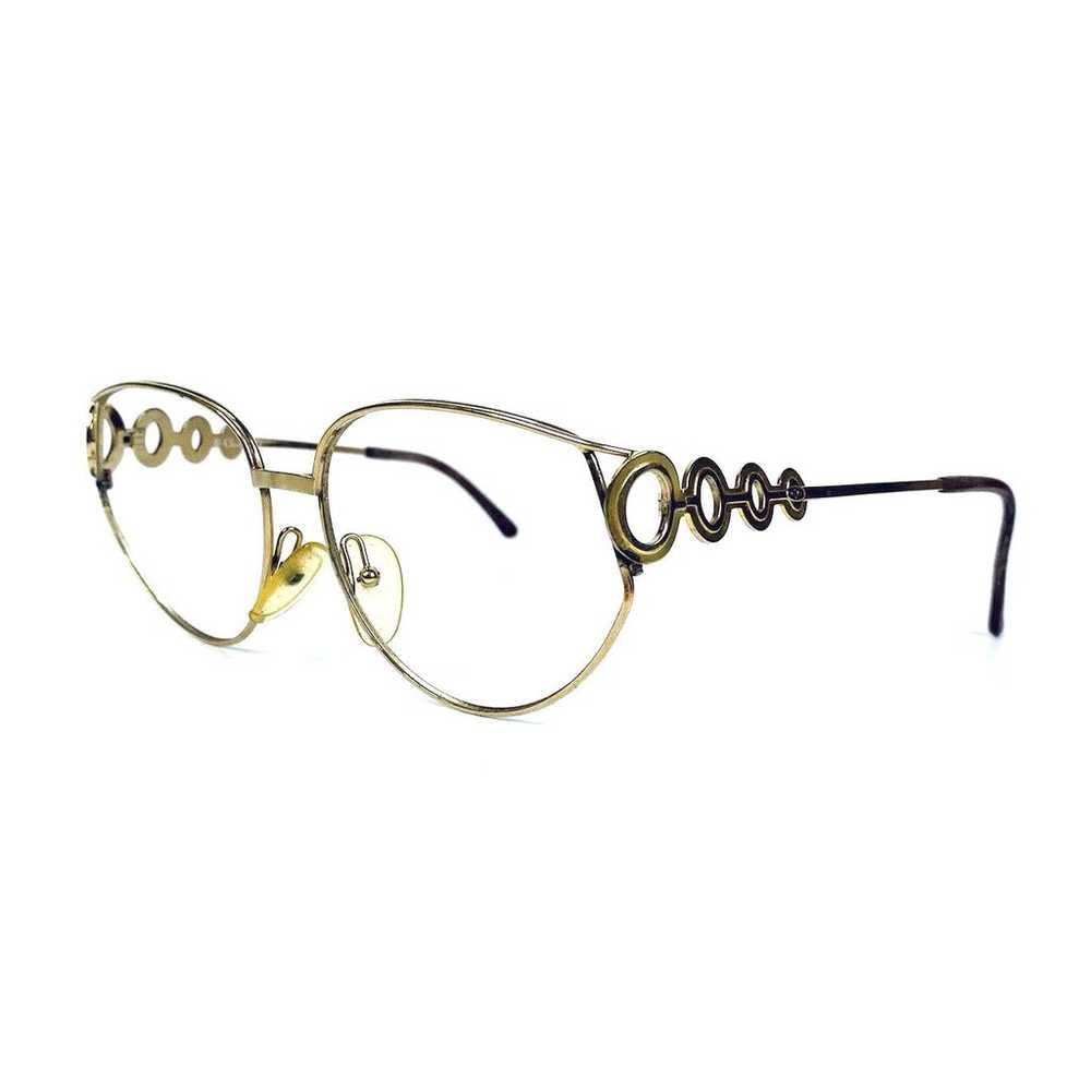 VTG Christian Dior Gold Metal Glasses - image 2