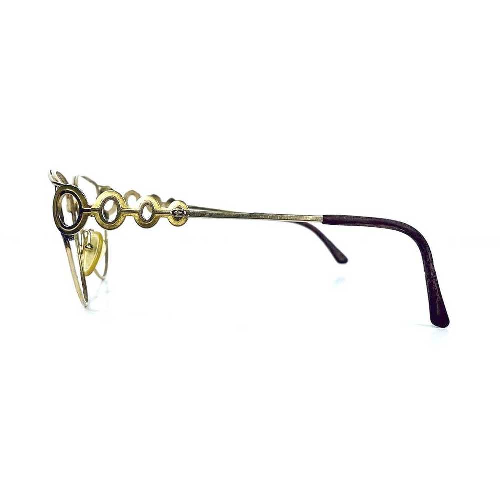 VTG Christian Dior Gold Metal Glasses - image 3