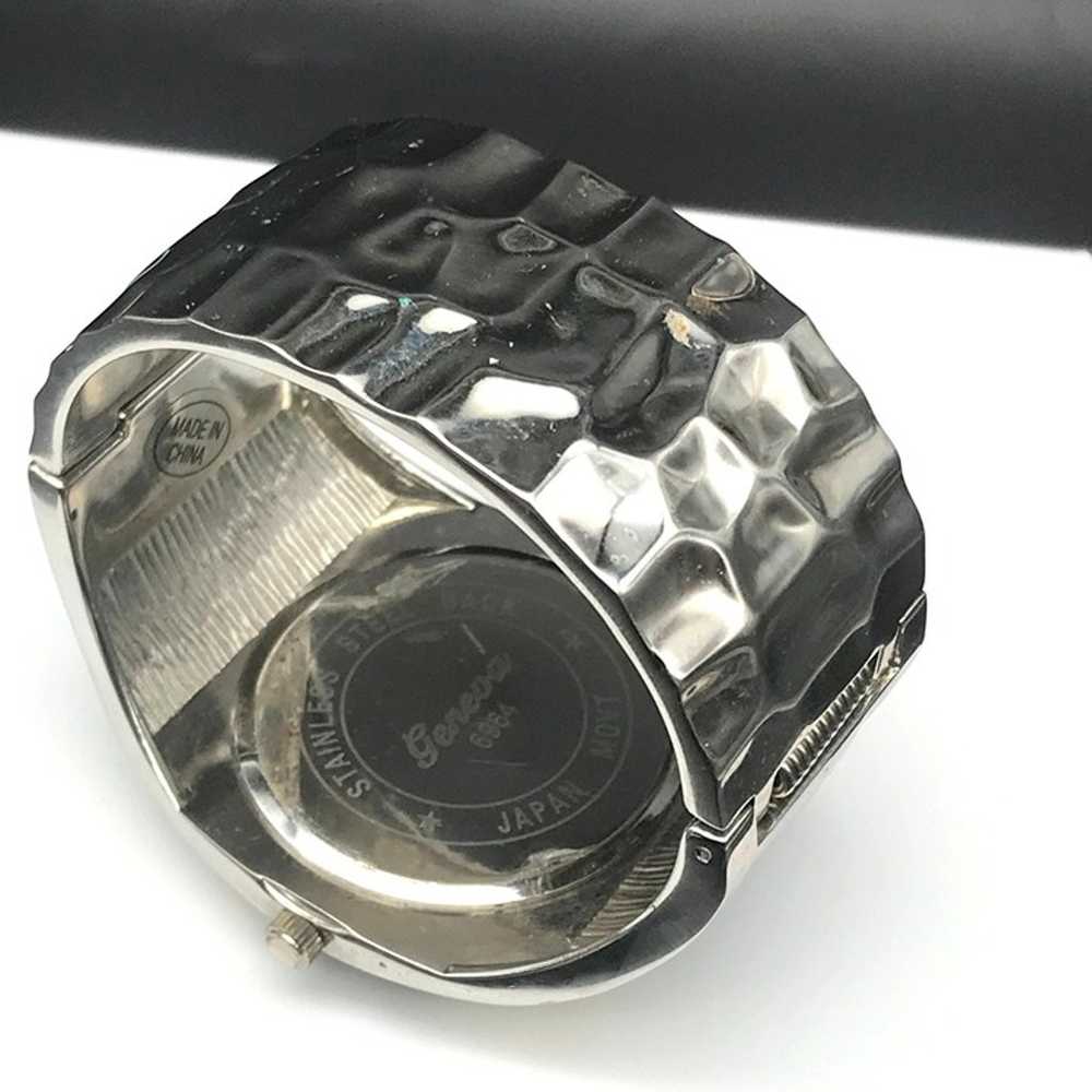 Vintage Geneva Platinum Watch 6964 Cow Cuff Brace… - image 3