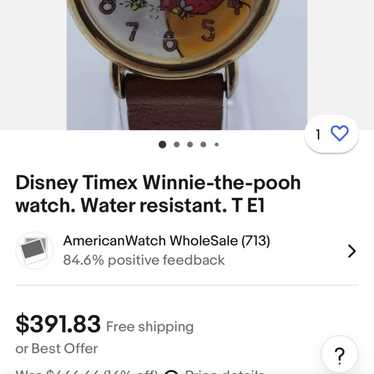 Vintage Timex Winnie the Pooh watch