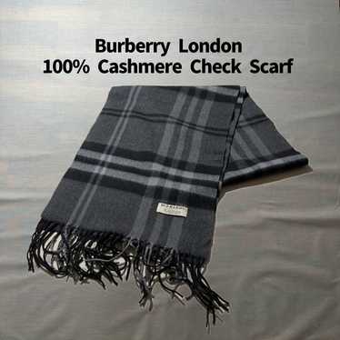 Burberry London 100% Cashmere Nova Check Scarf - image 1