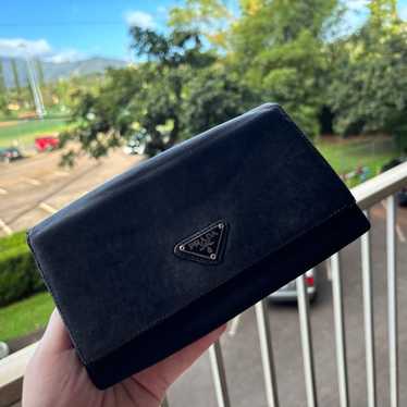 Vintage Prada Calfskin and Nylon Wallet