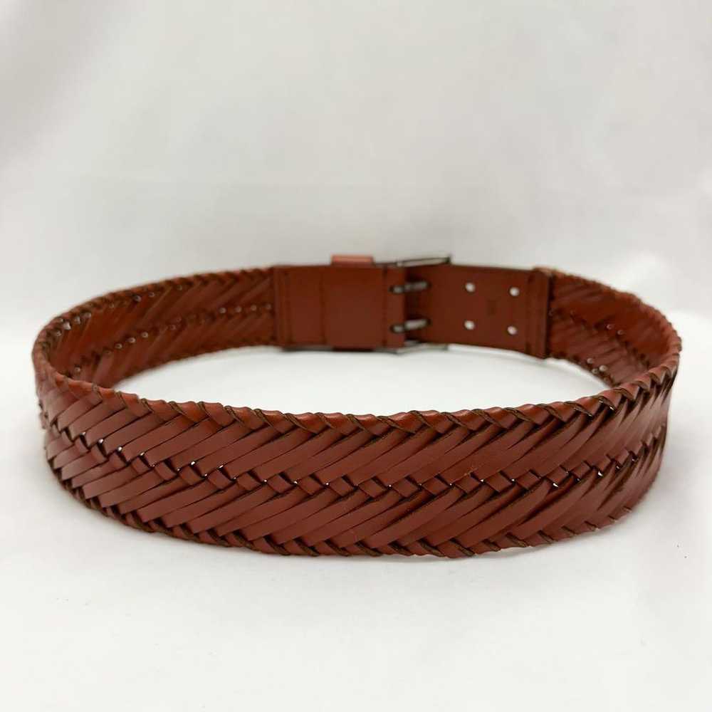 Prada Women's Mesh Leather Belt 1C 1986 Vintage - image 3