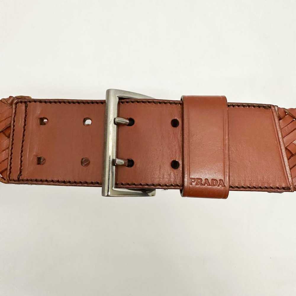 Prada Women's Mesh Leather Belt 1C 1986 Vintage - image 4