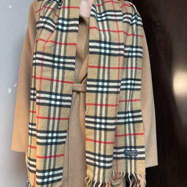 Authentic Burberrys vintage nova check wool scarf