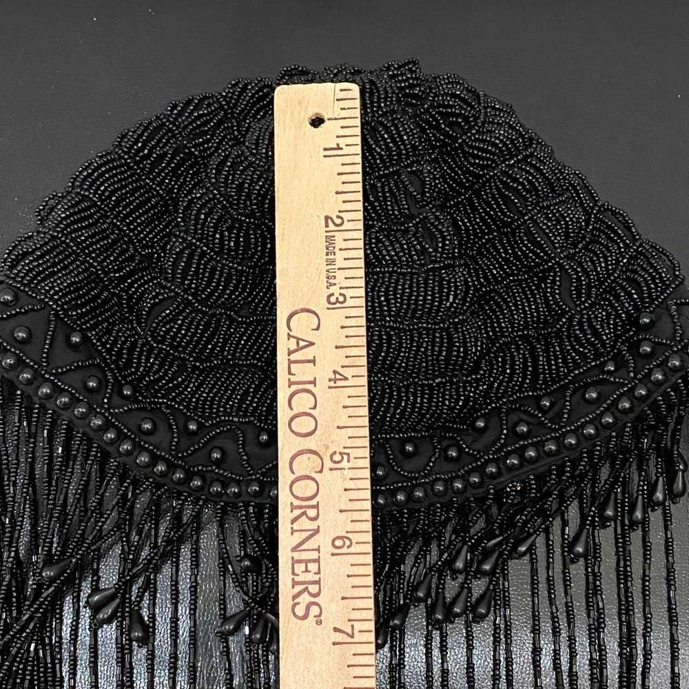 Vintage Fully Beaded Fringe Couture Deco Flapper … - image 8