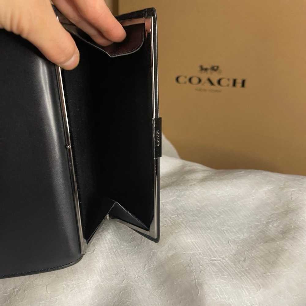 COACH Vintage Travel Wallet - SILVER/BLACK - RARE - image 10