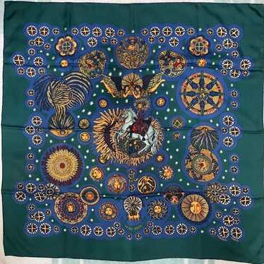 Hermes Scarf 90 "Sun King" - image 1