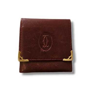 Cartier Leather Bordeaux Must De Cartier Coin Coin