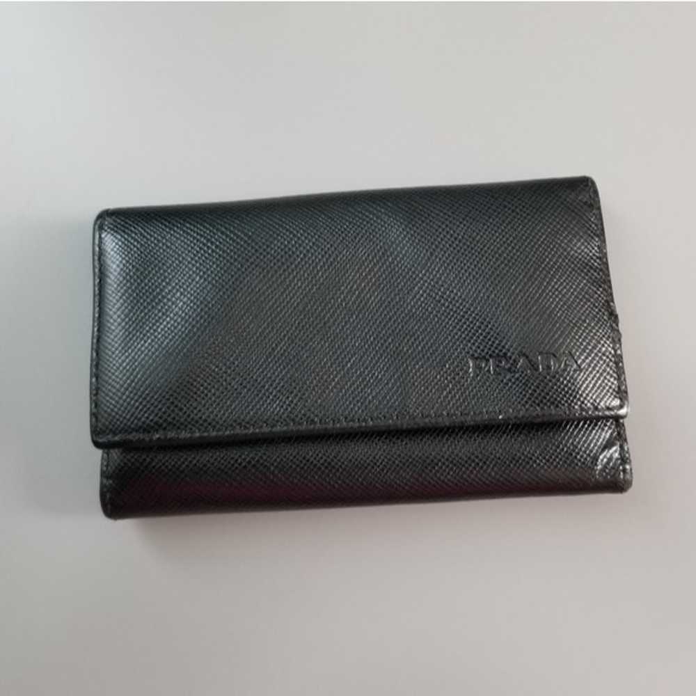 PRADA Black Key Chain Holder Wallet - image 1