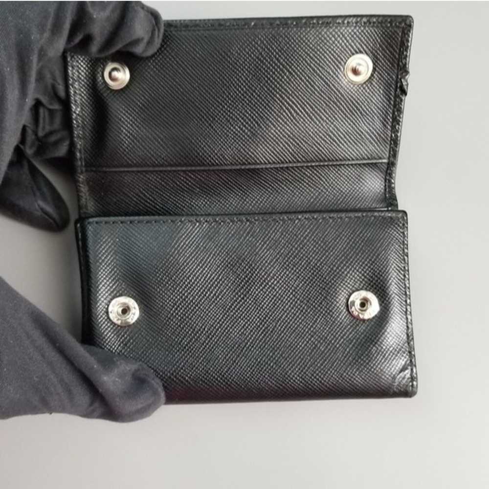 PRADA Black Key Chain Holder Wallet - image 7