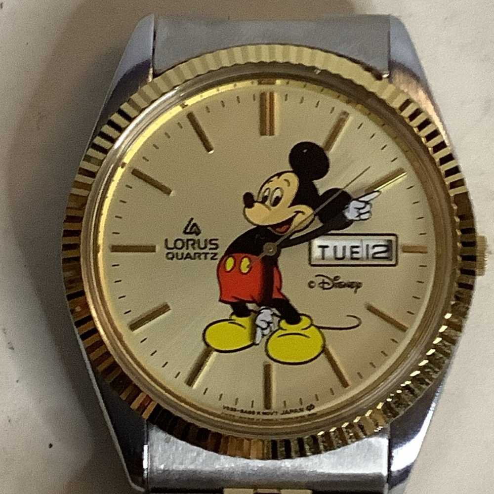 Vintage Lorus V533-8A10 by Seiko Mickey Mouse Men… - image 2