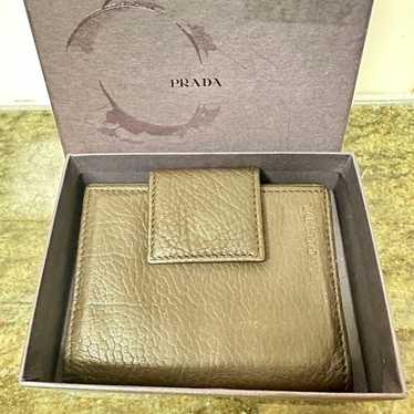 Prada neilon leather wallet card holder - image 1