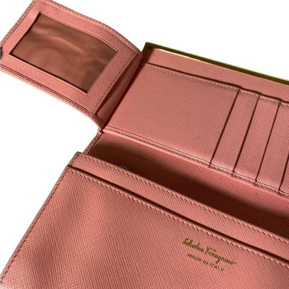 Vintage Ferragamo Rare Pink Wallet - image 7