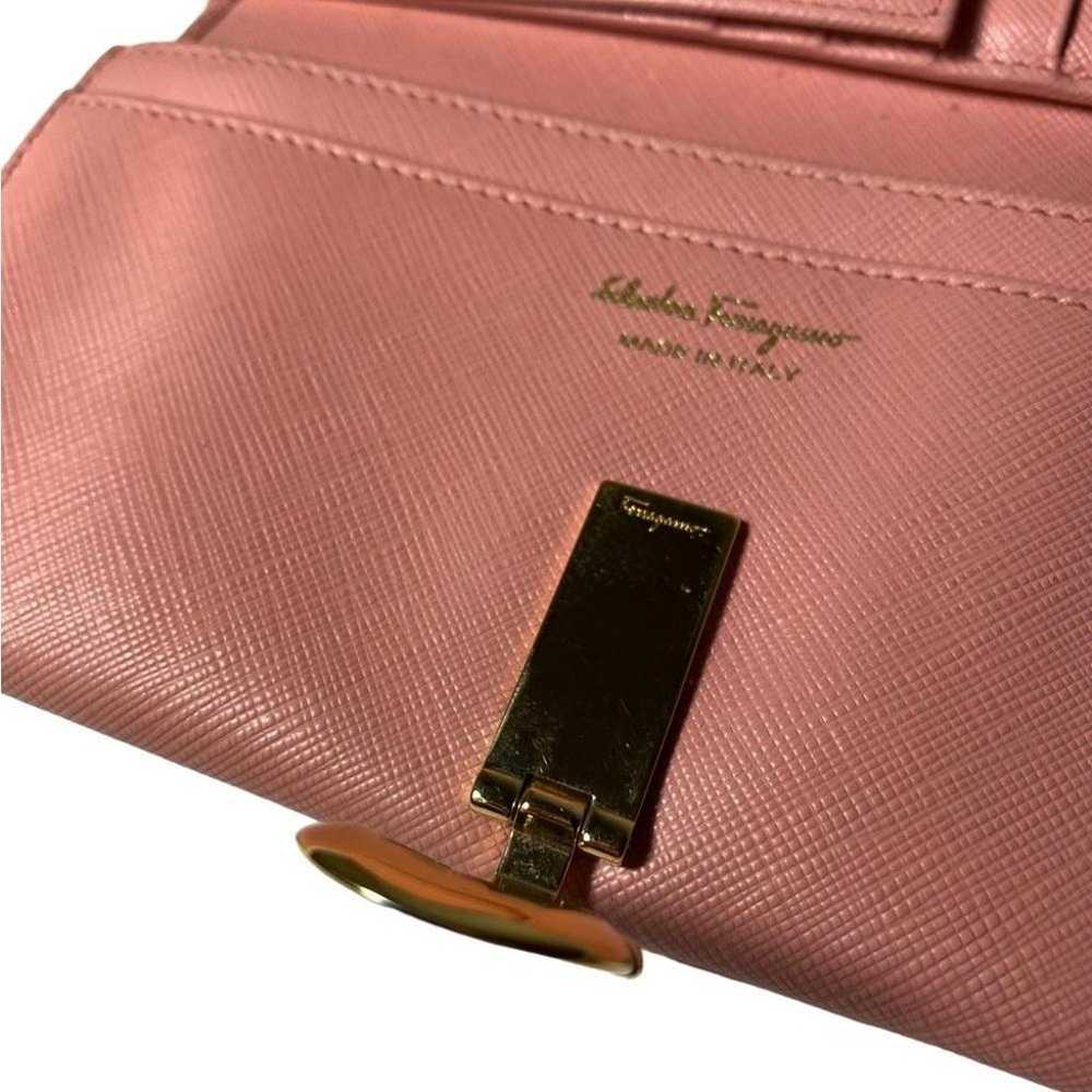 Vintage Ferragamo Rare Pink Wallet - image 8