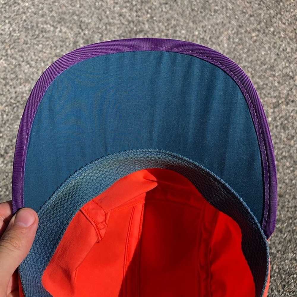 Rare Early 90’s Vtg Patagonia Neon Orange 5-Panel… - image 11