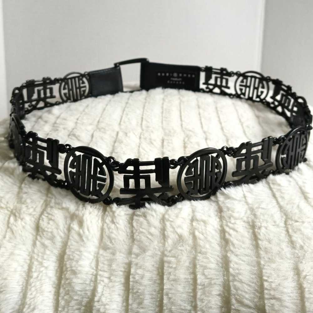 Suzi Roher Canada Designer Black Metal leather As… - image 1