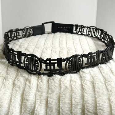 Suzi Roher Canada Designer Black Metal leather As… - image 1