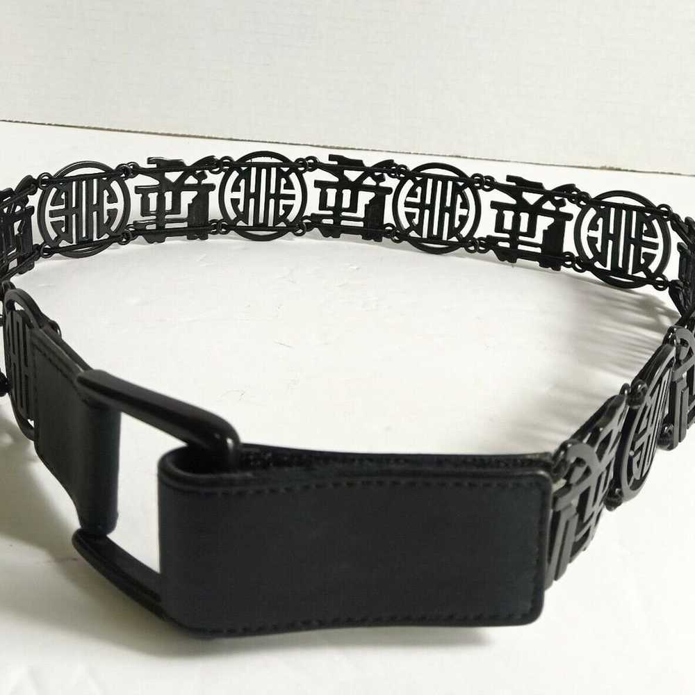 Suzi Roher Canada Designer Black Metal leather As… - image 4