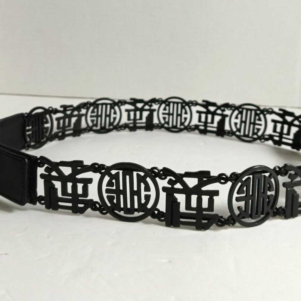 Suzi Roher Canada Designer Black Metal leather As… - image 5