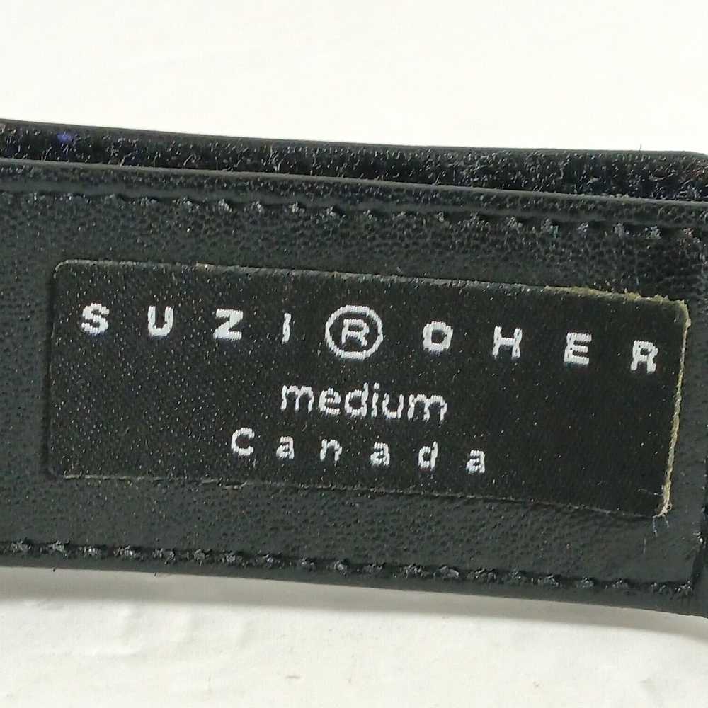 Suzi Roher Canada Designer Black Metal leather As… - image 7