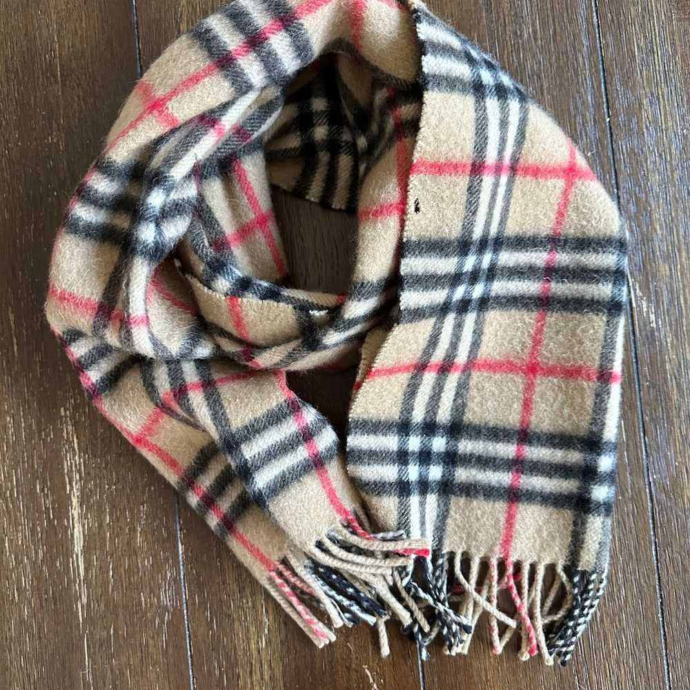 Vintage Burberry nova check scarf - image 2