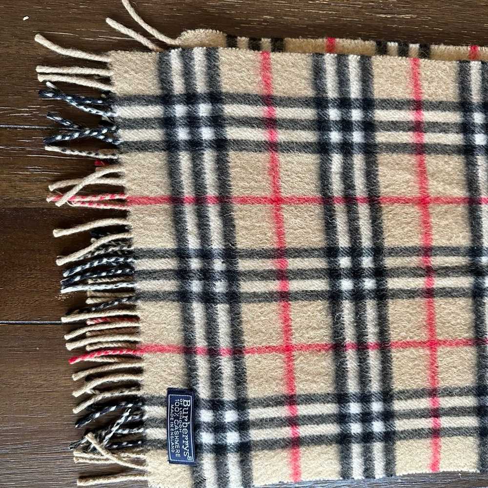 Vintage Burberry nova check scarf - image 3