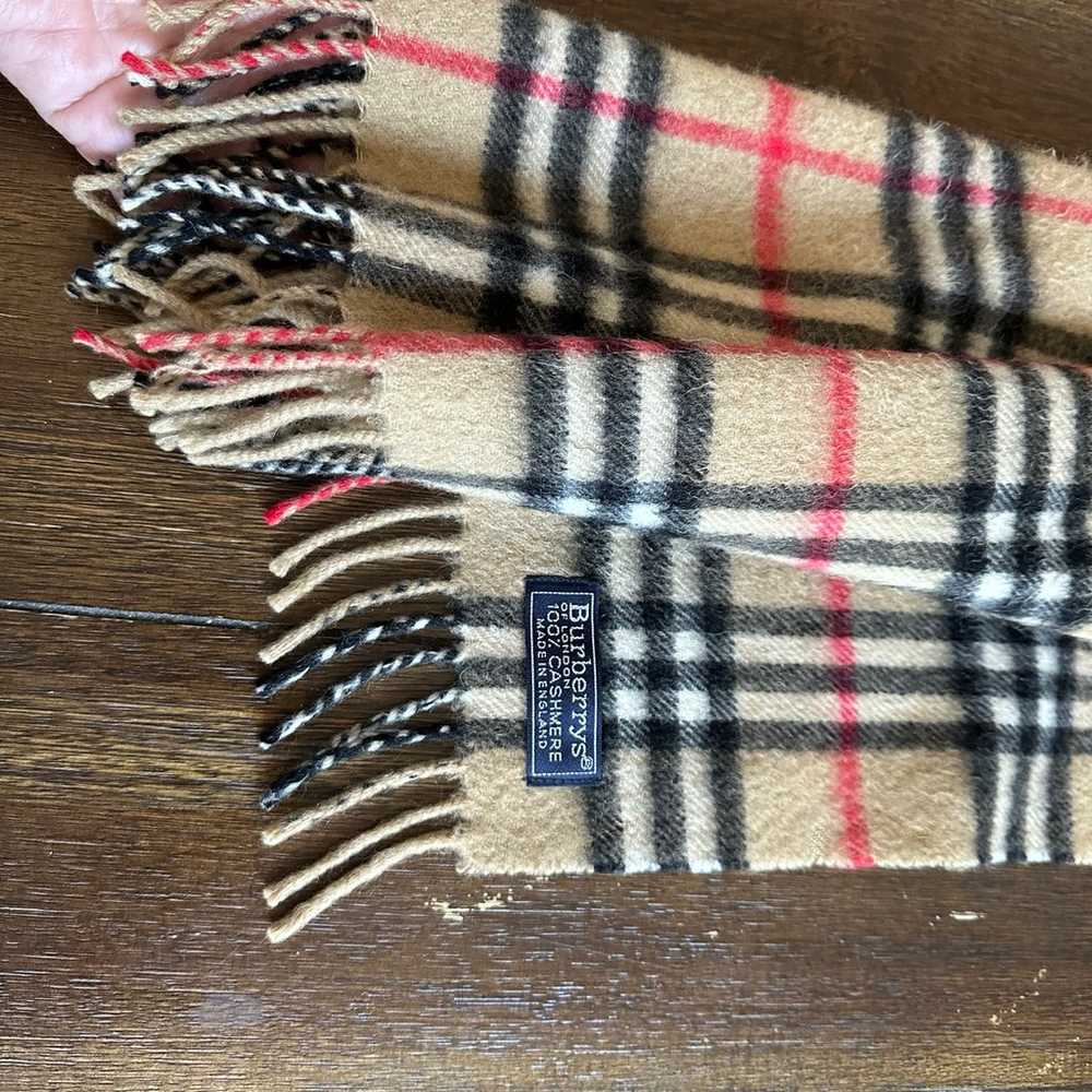 Vintage Burberry nova check scarf - image 6