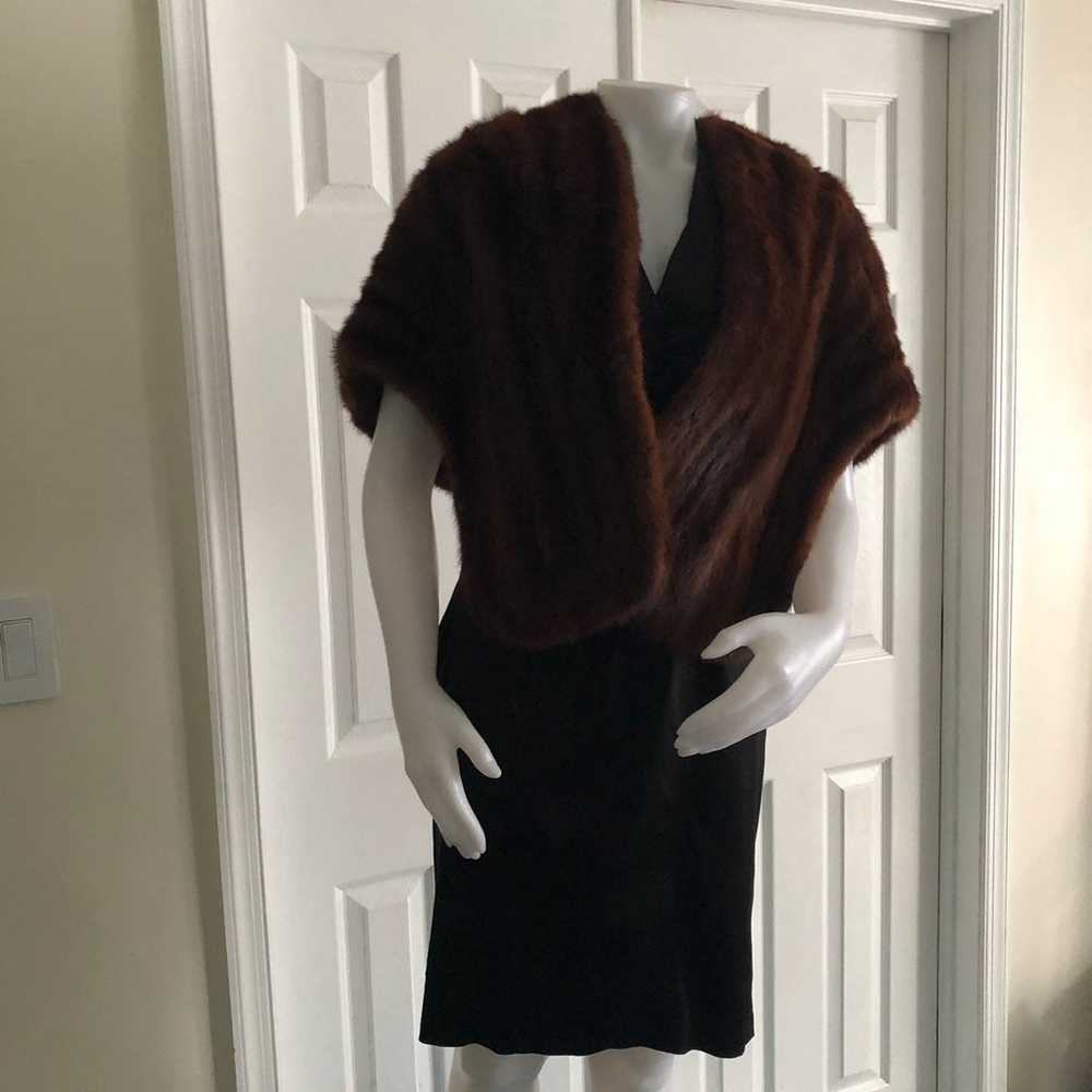 Genuine Vintage Fur Shawl Stole - image 1