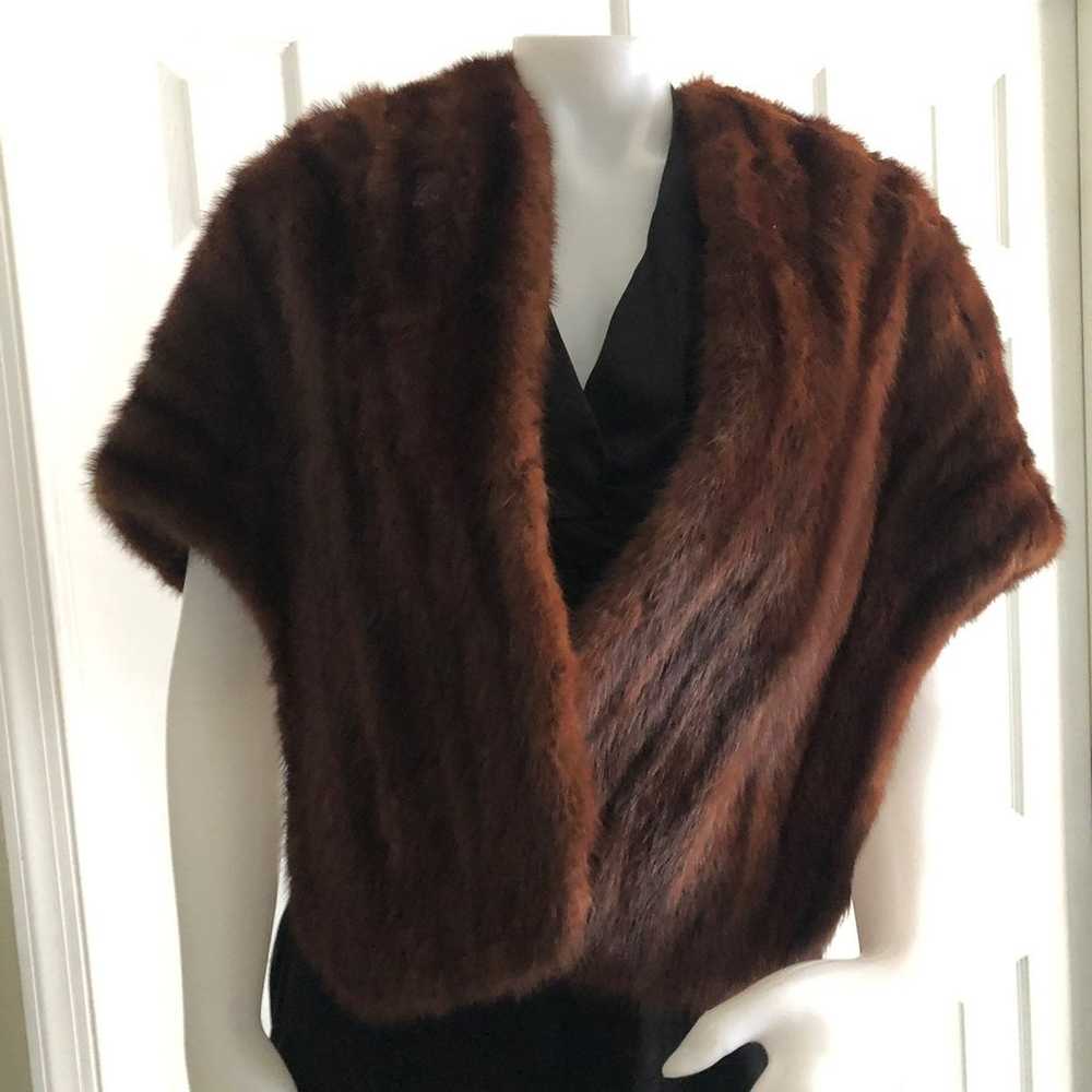 Genuine Vintage Fur Shawl Stole - image 2