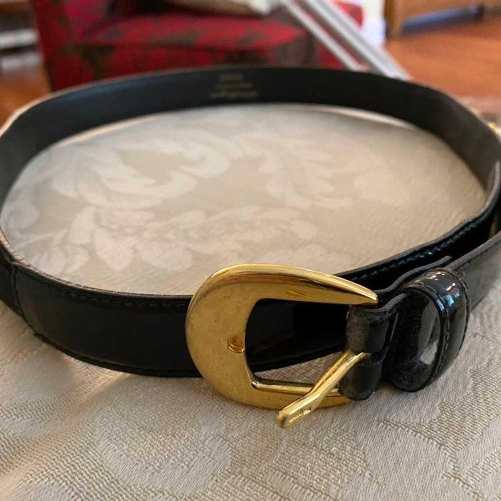 VINTAGE Salvatore Ferragamo Black Belt - image 1