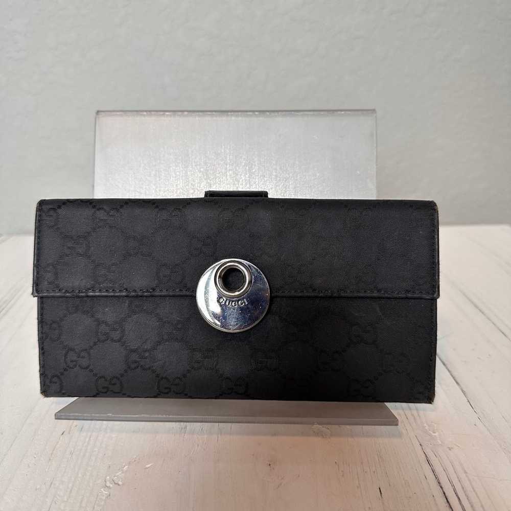 Gucci Monogram Eclipse Continental Wallet - image 2