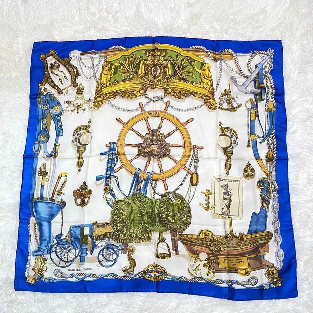 【Excellent Condition】HERMES☆Scarf☆Carre 90☆Museum… - image 1