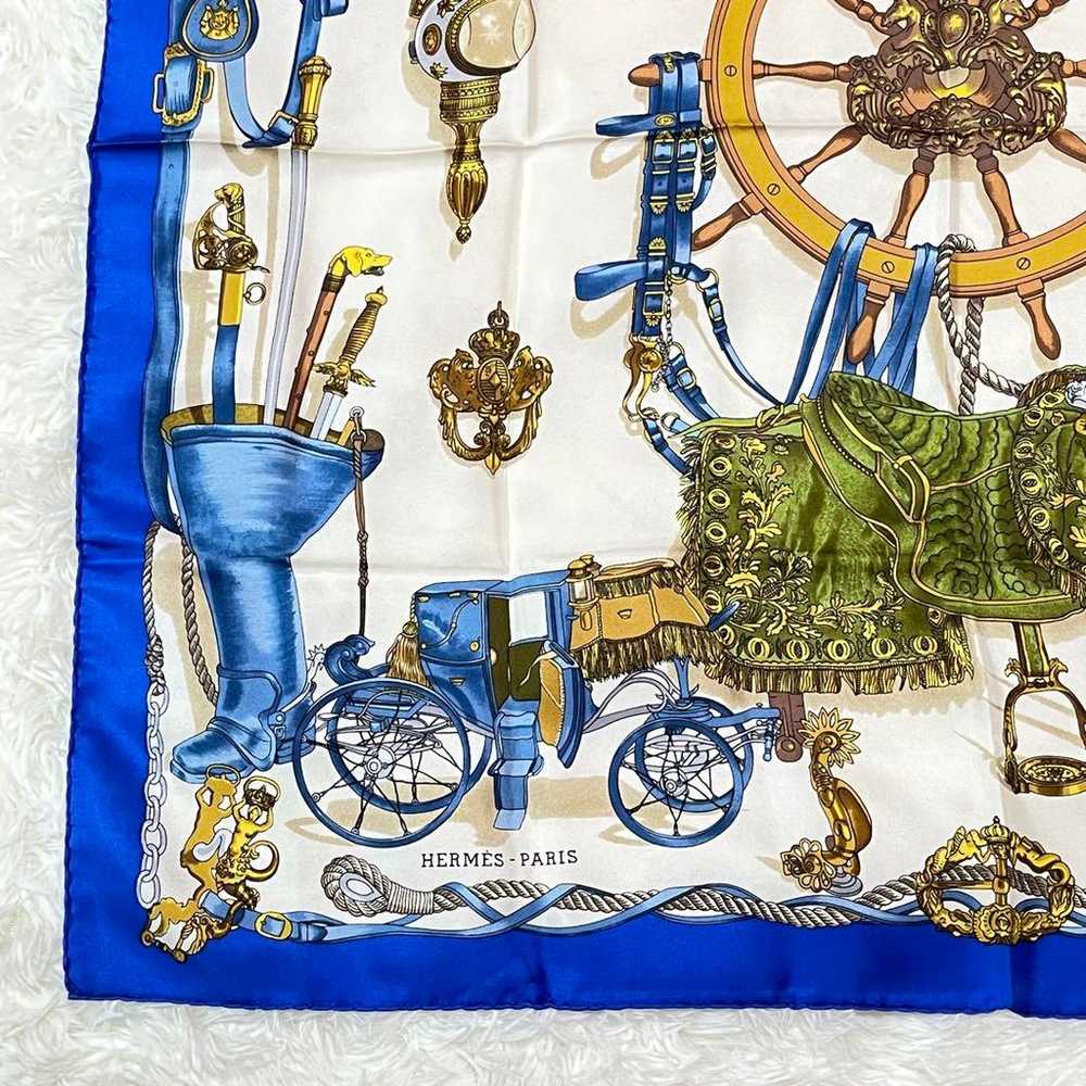 【Excellent Condition】HERMES☆Scarf☆Carre 90☆Museum… - image 5