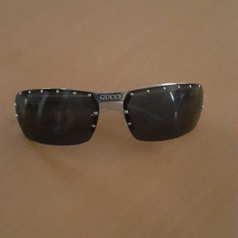 GUCCI VINTAGE SHIELD SUNGLASSES - image 5