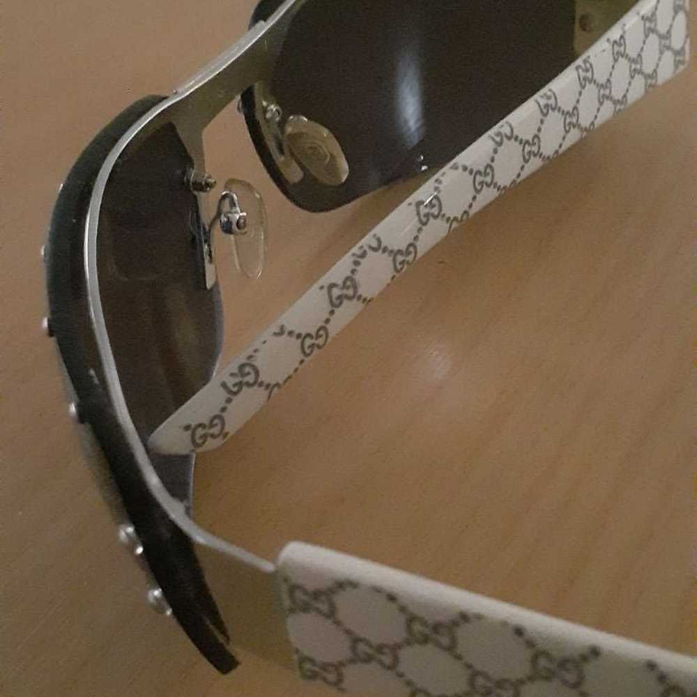 GUCCI VINTAGE SHIELD SUNGLASSES - image 8