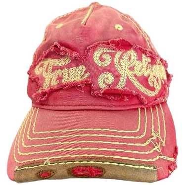 True Religion Vintage Y2K Distressed Stitched Pink