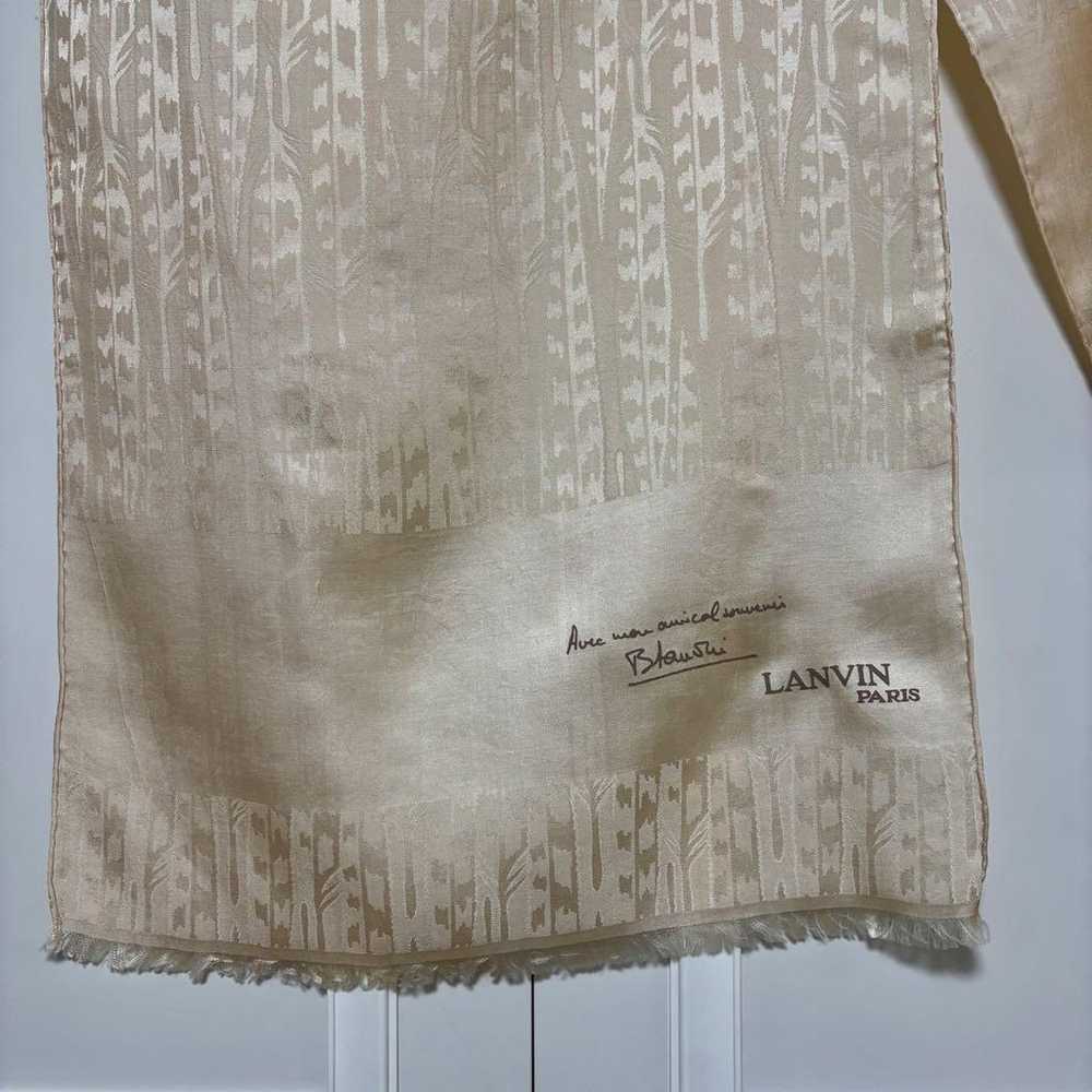 Rare Item Super Beautiful LANVIN Vintage Scarf Mu… - image 3