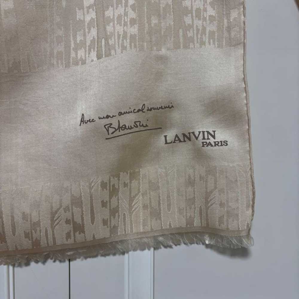 Rare Item Super Beautiful LANVIN Vintage Scarf Mu… - image 4