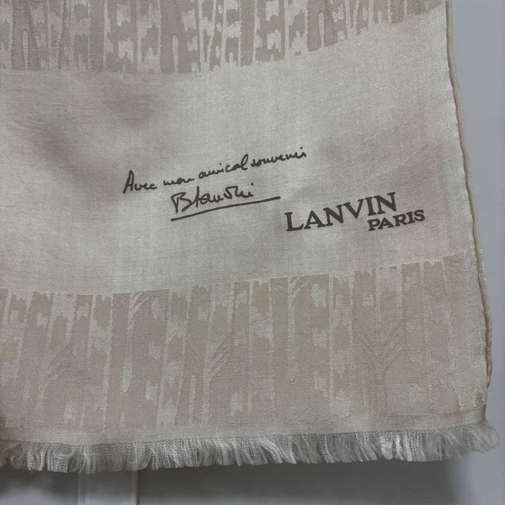 Rare Item Super Beautiful LANVIN Vintage Scarf Mu… - image 9