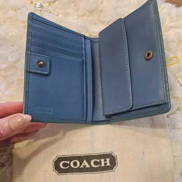 希少✨ Vintage Coach 二つ折り 財布 Wallet ネイビー Coach Blue Wallets for Women with Vintage for sale | eBay
