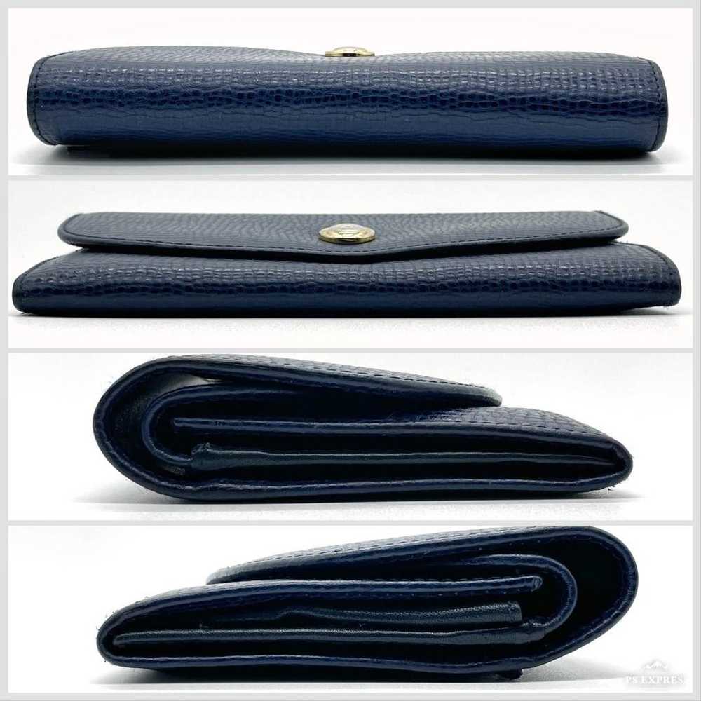 Christian Dior Navy Leather Long Wallet. - image 4