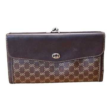 Gucci Vintage Brown Beige Wallet - image 1