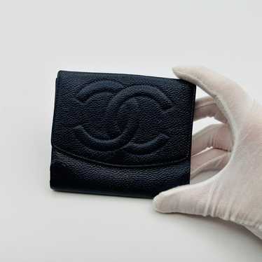 Chanel Pebbled CC leather Wallet - image 1