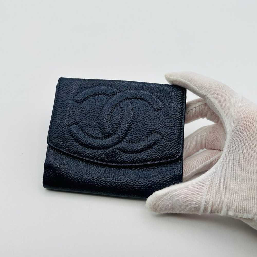 Chanel Pebbled CC leather Wallet - image 2