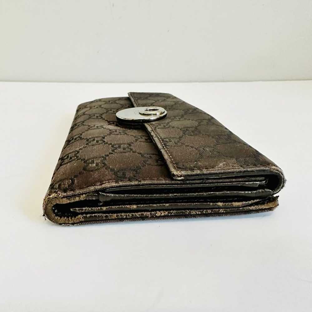 AUTHENTIC GUCCI SIGNATURE LOGO LONG WALLET VINTAG… - image 7